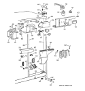FRESH FOOD SECTION Diagram and Parts List for TFS25PPBABS  General Electric Refrigerator