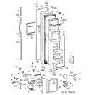 Part Location Diagram of WR55X10003 GE CONTROL PANEL Assembly BK