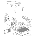 UNIT PARTS Diagram and Parts List for TFS28PBBABS  General Electric Refrigerator