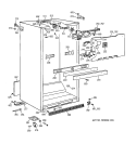 CABINET PARTS Diagram and Parts List for TBT21IABFRWW  General Electric Refrigerator