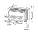 FREEZER DOOR Diagram and Parts List for TBG21IABGRWW  General Electric Refrigerator