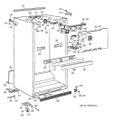 CABINET PARTS Diagram and Parts List for TBG21IABGRWW  General Electric Refrigerator