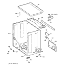 CABINET Diagram and Parts List for DVLR223GV0WW  General Electric Dryer