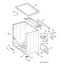 CABINET & TOP Diagram and Parts List for DVLR223EV0AA  General Electric Dryer