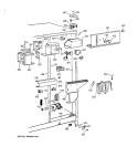 FRESH FOOD SECTION Diagram and Parts List for TFG25PRBAWW  General Electric Refrigerator