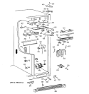 FRESH FOOD SECTION Diagram and Parts List for TFG28PFBABB  General Electric Refrigerator