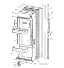 FRESH FOOD DOOR Diagram and Parts List for TFG22PRBAWW  General Electric Refrigerator