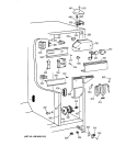 FRESH FOOD SECTION Diagram and Parts List for TFT20JRBAAA  General Electric Refrigerator