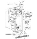 FRESH FOOD SECTION Diagram and Parts List for TFT28PFBAWW  General Electric Refrigerator