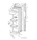 FRESH FOOD DOOR Diagram and Parts List for TFT30PRBAWW  General Electric Refrigerator