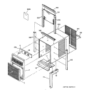 Part Location Diagram of WJ65X10018 GE RETAINER SIDE CLOSURE