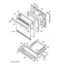 DOOR & DRAWER PARTS Diagram and Parts List for JGBS23BEW1AD  General Electric Range