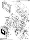 Part Location Diagram of WB56X5827 GE CASE TOP FA