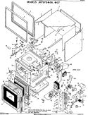 Section Diagram and Parts List for JKP97G*06  General Electric Microwave Oven Combo