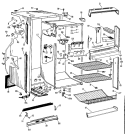 Section Diagram and Parts List for TBF18EAB  General Electric Refrigerator