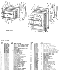 Section Diagram and Parts List for TBF21BAB  General Electric Refrigerator