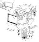 Section Diagram and Parts List for JHP56*V8  General Electric Range