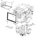 Section Diagram and Parts List for JHP56G*V6  General Electric Range
