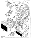 Section Diagram and Parts List for JHP98G*Y3  General Electric Microwave Oven Combo