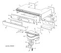 BLOWER PARTS ONLY Diagram and Parts List for JHC56*VB  General Electric Range