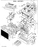 Section Diagram and Parts List for JHP97G*Y3  General Electric Microwave Oven Combo