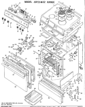 Part Location Diagram of WB56X5748 GE DOOR PANEL White