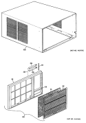 Part Location Diagram of WJ90X0116 GE CABINET ASSEMBLY