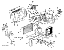 Section Diagram and Parts List for SL210  General Electric Air Conditioner