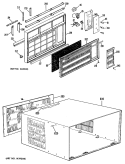 Section Diagram and Parts List for SL210  General Electric Air Conditioner