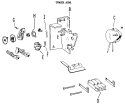 Section Diagram and Parts List for DDC4492ABL  General Electric Dryer