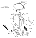 Section Diagram and Parts List for DDC4492ABL  General Electric Dryer