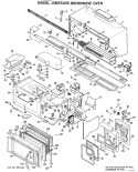 MICROWAVE OVEN Diagram and Parts List for JVM55005  General Electric Microwave