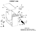 CABINET ASM. Diagram and Parts List for DDG9280VCC  General Electric Dryer