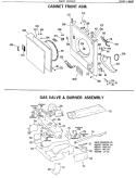 CABINET FRONT ASM. Diagram and Parts List for DDG9280VCC  General Electric Dryer