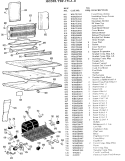Section Diagram and Parts List for TBF17LAB  General Electric Refrigerator