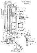 Part Location Diagram of WR17X1054 GE PLUNGER-SOLENOID