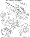 Section Diagram and Parts List for JVM57001  General Electric Microwave