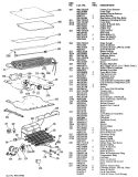 Section Diagram and Parts List for TBFA21DAB  General Electric Refrigerator