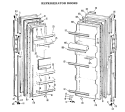 Part Location Diagram of WR38X0967 GE TRIM