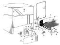 Section Diagram and Parts List for TFF20BAB  General Electric Refrigerator