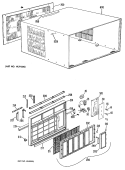 Section Diagram and Parts List for ADR24DAX3  General Electric Air Conditioner