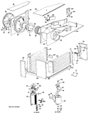 Section Diagram and Parts List for ADR24DAX3  General Electric Air Conditioner