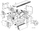 Section Diagram and Parts List for A2B768DACNDA  General Electric Air Conditioner