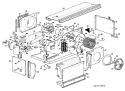 Section Diagram and Parts List for A2B588DJESQ2  General Electric Air Conditioner
