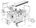 Section Diagram and Parts List for A2B758EVASEA  General Electric Air Conditioner
