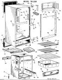 Section Diagram and Parts List for TB12SBBR  General Electric Refrigerator