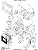 Part Location Diagram of WB27X5298 GE KEY PNL Assembly