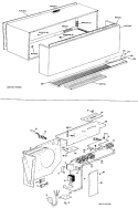 Section Diagram and Parts List for A3B588DJXLQ1  General Electric Air Conditioner