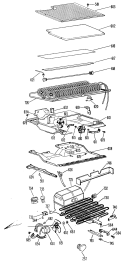 Section Diagram and Parts List for TBF21ZBBR  General Electric Refrigerator
