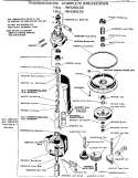 TRANSMISSION - COMPLETE BREAKDOWN Diagram and Parts List for WWA8344VCL  General Electric Washer